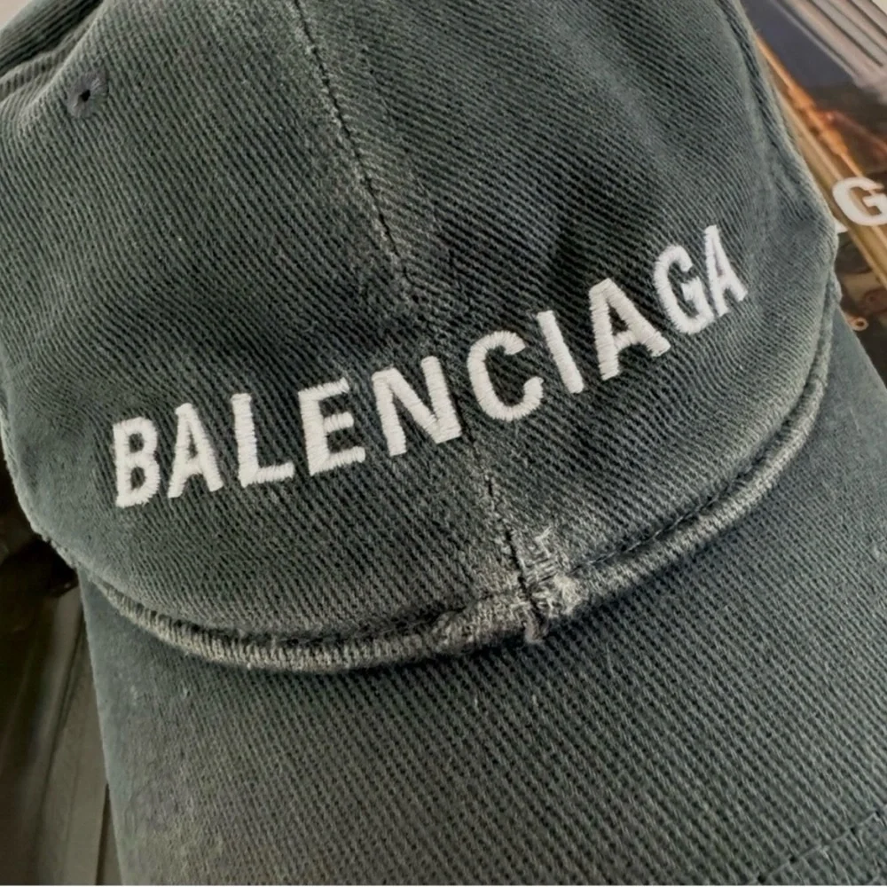 BALENCIAGA Denim Baseball Unisex Cap size L(59cm) 💯Authentic USED Like New!!! - Picture 4 of 13